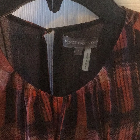 Vince Camuto plaid maxi dress with elastic waist size small - Picture 4 of 5